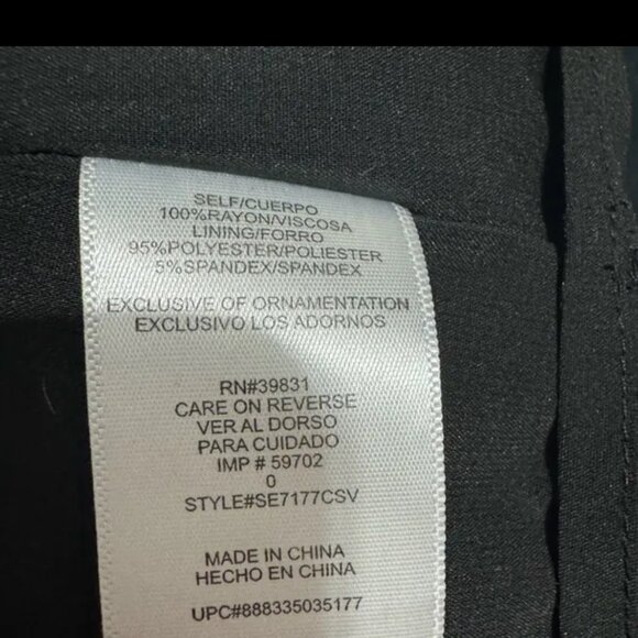 Sam Edelman black eyelet fit and flare dress size 0 - Picture 5 of 9